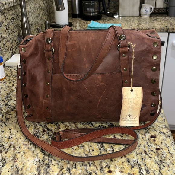 Patricia Nash Handbags - Sold Handbags NWT Patricia Nash Benvenuto Distressed Leather in Sienna Handbag